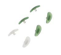VALICLUD 3 Pairs Glasses Nose Pads for Full-Frame and Decorative Glasses Comfortable Imitated Jade Material Nose Cushions Anti-Slip that Do Not Leave Red Marks for Everyday Use Random Color