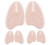 VALICLUD 3 Pairs Suede Forefoot Pads for Sandals Nonskid Cushions for Ball of Foot Comfort Shock Absorbing Half Insoles for Women and Standing Long Hours