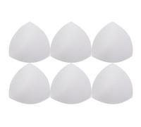 VALICLUD 3 Pairs Womens Cups Silicone Pads for Bra Push up Inserts Bra Push Bra Inserts Pads Cups for Women Triangle Bra Pads Inserts Bathing Suit Pads Breast Pads White Shirt Replace Miss