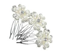 VALICLUD 3 pcs Rhinestone Hair Comb for Wedding Elegant Bridal Hair Accessories Decorative Pearl Comb for Women Vintage Style for Bridesmaids and Special Occasions