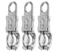 VALICLUD 3 Pcs Zinc Alloy Quick Release Panic Snap Hooks for Equestrian Tack Stable Use Metal Rope Clips Outdoor Riding Gear