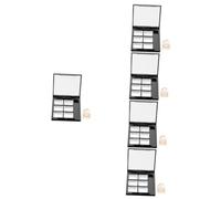 VALICLUD 3 Sets DIY Empty Eyeshadow Case with Refillable Plates Travel Friendly Makeup Organizer with Mirror for Blush Foundation and Eye Shadow Present for Women