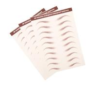 VALICLUD 3 Sheets Brown Eyebrow Stickers Eyebrow Transfers for Realistic Makeup Easy Peel Off Application for All Skin Tones for Special Occasions and Everyday Grooming