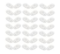 VALICLUD 30 Pairs Silicone Replaceable Eyeglass Nose Pads Non-slip Soft Eyeglass Accessory for Comfortable Fit and Stable Glasses Bridge Support