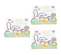 VALICLUD 300sheets Easter Paper Napkins Ply Decorative Napkins Bunny Design for Parties Safe Skin-Friendly for Table Settings Easy to Store