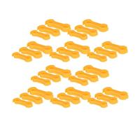 VALICLUD 30pcs Adjustable Poultry Leg Bands for Treating Splay Legs in Quails and Chicks, Pvc Material with Easy Operation, Suitable for Newly Hatched Birds in Yellow, Comes in 3 Sizes