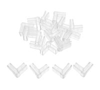 VALICLUD 30pcs Aquarium Corner Guards for 5mm Glass Walls, Fish Tank Corner Protectors Plastic Safety Covers, Suitable for Rimless Tank Edge Protection in Aquatic Pets Supplies