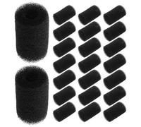 VALICLUD 30PCS Aquarium Pre-Filter Sponge Roll Small Size 0.4 Replacement Filter Sponge Sleeve for Fish Tank Filter Cover Compatible with Betta Fry and Freshwater Tanks