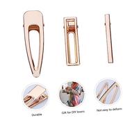 VALICLUD 30pcs Diy Hair Clips Kit Metal Single Prong Hairpins Assorted Sizes 8cm Waterdrop, 6cm Slim Square, Long Rectangle Clips for Women Hair Styling and Accessories