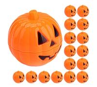 VALICLUD 30Pcs Halloween Pumpkin Candy Containers, Mini Plastic Hollow Pumpkin Storage Boxes for Trick or Treat, Party Favor Candy Holders and Halloween Outdoor Decor