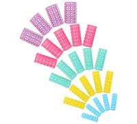 VALICLUD 30pcs Heatless Self-grip Hair Rollers Set for Long Hair and Bangs Lightweight Plastic Curling Rods for Volumizing Gentle No-heat Perm Styling Tools for Women