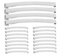 VALICLUD 30pcs Metal French Hair Clips Single Prong DIY Hairpin Parts Crafting Accessories for Creative Styling Sturdy Metal Barrettes for Women School Party Use