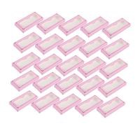 VALICLUD 30pcs Portable Eyelash Organizer Box Lightweight False Eyelash Holder Case with Easy Open Close Design for Professional Salon and Personal Use
