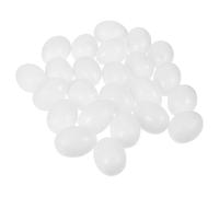 VALICLUD 30pcs Realistic Solid Pigeon Eggs Dummy Set for Nest Deterrent Speckled Solid Eggs for Preventing Laying Sturdy Plastic Pigeon for Garden and Aviary Use