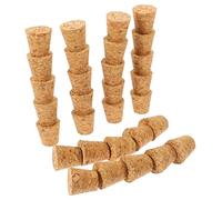 VALICLUD 30pcs Tapered Cork Bottle Stoppers Wood Plugs for Wine Bottles Sealing Corks for Crafting Suitable for Openings