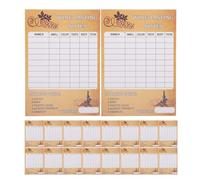 VALICLUD 30pcs Wine Tasting Judge Cards Reusable Flavor Notes Aroma Feedback Forms for Parties Workshops Blind Tasting Event Supplies Wine Scoring Guide Sheets