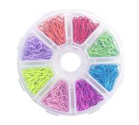 VALICLUD 320pcs Assorted Colour Calabash Pins with Stainless Steel Material and Creative Design, Sturdy Small Clipping Pins for Office and School Use, Packaged in A round Box