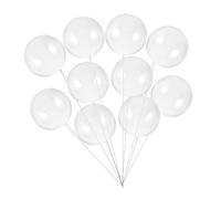 VALICLUD 35pcs Clear Bobo Balloons Transparent Wedding Decorations Bridal Shower Versatile Birthday Festive Balloons for Night Markets and Street Fairs
