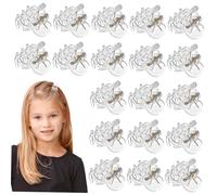 VALICLUD 36 Pcs Mini Pearlescent Hair Clips for Women Chunky Octopus Jaw Claw Clips Smooth Durable Plastic Hair Accessories for Everyday Hairstyles