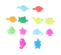 VALICLUD 36pcs Assorted Color Silicone Wine Glass Markers Reusable Cup Labels with Adorable Sea Animal Designs for Parties Weddings and Gatherings