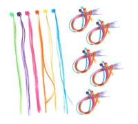 VALICLUD 36pcs Hair Extensions For Kids: Colored Clip In Braid Extensions - Multi-color Hair Decorations For Parties Halloween And Role Play