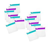 VALICLUD 36pcs Reusable Pill Pouch Bags with Sliding Lock Closure Semitransparent Travel Medicine Storage Organizer for Pills Jewelry and Small Valuables Portable Self-Sealing Zippered