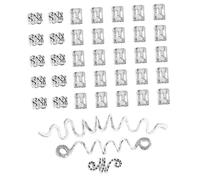 VALICLUD 38pcs Silver Spiral Hair Cuffs Loc Charms Braid Jewelry Accessories for Dreadlocks African Style Hair Decorations for Braided