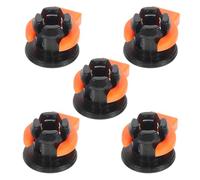 VALICLUD 3D Printer Tube Clamp and Quick Connector Set, Plastic Locking Clips with Bowden Tube Support, 4mm Blue-White and Orange Buckle Fittings, 10 Pieces for Industrial 3D Printing