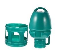 VALICLUD 3l Plastic Bird Feeder Pigeon Water Dispenser Portable Bird Waterer round Green Easy to Use Detachable for Home and Pet Shop