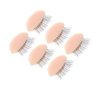 VALICLUD 3Pairs Eyelids Mold Practice Kit Replacement Eyelids for Lash Extensions Realistic Skin Texture Easy to Clean Makeup Tool for Eyelash Application