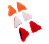 VALICLUD 3pairs Plush Cat Ear Hair Clips Headdress for Cosplay and Parties Includes and Tones for Fun Dress-up and Halloween Events