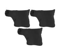 VALICLUD 3Pcs 255 Model Miter Dust Collection Bags with Zipper and Wire Stand, Heavy-Duty Sawdust Collector Accessories for Industrial Cutting Machines and Edge Planers