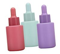 VALICLUD 3pcs 30ml Glass Dropper Bottles Leakproof Multi-function Essential Oil Bottles Portable Travel Dripper for Aromatherapy and Perfume