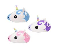 VALICLUD 3pcs Adorable Unicorn Plush Change Purse Cartoon Mini Coin Purse for Girls Lightweight Storage Bag for and Everyday Use Boys and Girls and Friends