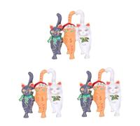 VALICLUD 3pcs Alloy Brooch Fashion Collar Pin Creative Badge Animal Brooch Accessories