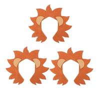 VALICLUD 3pcs Animal Cosplay Headband Cute Lion Headband for Parties Festivals and Costumes Unique Felt Lion Ears Hairband for Women Comfortable and Lightweight Prop for Fun Photo