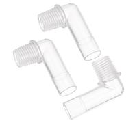 VALICLUD 3pcs Aquarium Connectors Elbow Coupling Adapters for Fish Tank Tubing Repair Practical Tube Fittings with Smooth Surface