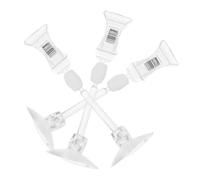 VALICLUD 3pcs Aquarium Suction up Clamp Fish Tank Clips Powerful Adsorption Capacity Simplifies Feeding Abs Material 4.32x0.86x0.79in Size Suitable for Homes and Offices Feeding Tool Fish