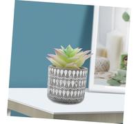 VALICLUD 3PCS Artificial Succulent Plant Realistic Imitation Succulents for Indoor Desktop Decor Lifelike Fake Plant Micro Landscape Decorations for Home and Office