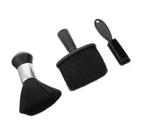 VALICLUD 3pcs Barber Neck Duster Hair Cutting Brushes Set, Soft Bristle Neck Dusting Tools for Salon Hairdressers and Home Styling, Hair Cleaning and Beard Grooming Accessories