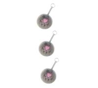 VALICLUD 3pcs Bear Keychain Paw Decor Keychain Key Chain Bag Pendant Fashionable Home Ornament