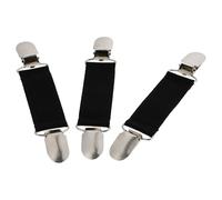 VALICLUD 3pcs Black Alloy Sweater Clips Cardigan Clips Vintage Collar Brooches Decorative Shirt for Women’s Clothing Accessories