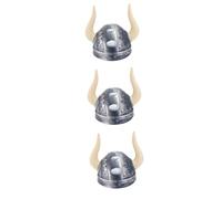 VALICLUD 3pcs Boys and Girls Viking Hat Horns Lightweight Medieval Knight Helmet for Parties Cosplay Cool Design for Boys and Girls for Festivals Carnival and Dress-up