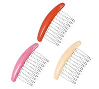VALICLUD 3pcs Candy Series Hair Side Combs Non- Design for Women Elegant Hair Accessories for Parties Dinners and Dances