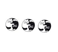 VALICLUD 3pcs Cat Brooch Alloy Animal Pin for Jeans Bags Clothes Creative Cartoon Design Lightweight Durable for Fashion Accessories