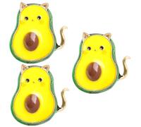 VALICLUD 3pcs Cat Brooch Pin Adorable Avocado Cat Lapel Pin for Scarves Hats and Backpacks Unique Accessories for Women and Fashion Enthusiasts