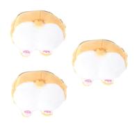 VALICLUD 3pcs Coin Purse Buttocks Little Girl Purses Hello Corgi Accessories Stuffed Animal Purse Key Cute Plush Purse for Little Girls Pet Stuffed Animals for Girls Animal Plush Backpack