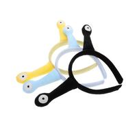 VALICLUD 3pcs Cute Snail Eyes Plush Headband for Women Funny Animal Hair Hoop with Quirky Eye Detail Secure and Soft Hair Accessory for Halloween Christmas Party and Daily Use