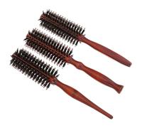 VALICLUD 3Pcs Detangling Hair Brush Professional Round Bristles for Curling Straightening Styling for All Hair Types Salon Personal Use