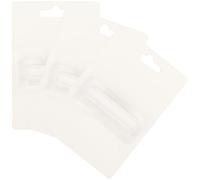 VALICLUD 3pcs DIY Blank Card Holders with Lip Balm Pouches and Money Holder, White Mdf Material, Simple Styled Designs, for Holiday Parties and Card Making